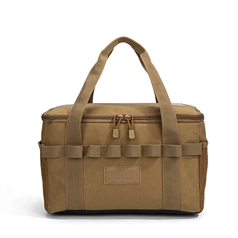 Outdoor Camping Storage Bag Large Capacity Camouflage Tote Bag Tear Resistant Material Tool Storage Bag