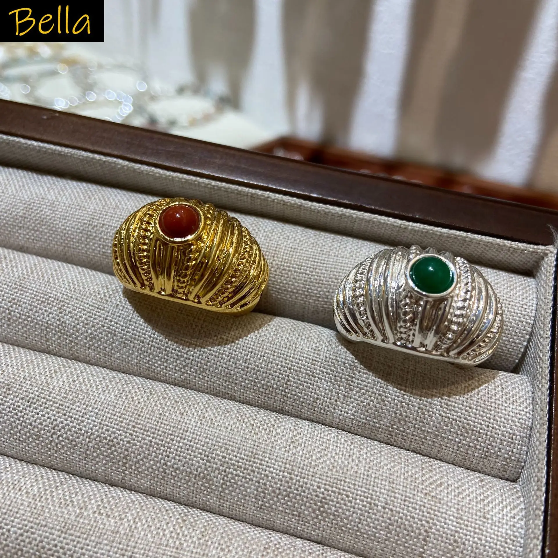 

vintage ring for women metal gold silver color open ring elegant jewelry