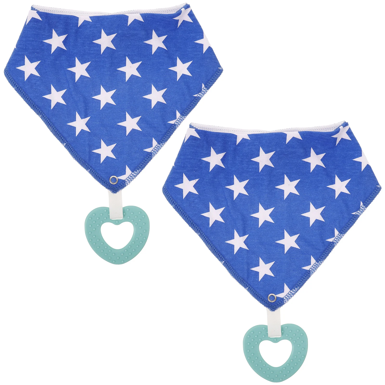 2 قطعة المرايل الطفل باندانا لعابه القطن الثلاثي للجنسين بنين بنات لينة تنفس مريحة سهلة الجافة الطفل باندانا لعابه المرايل #1