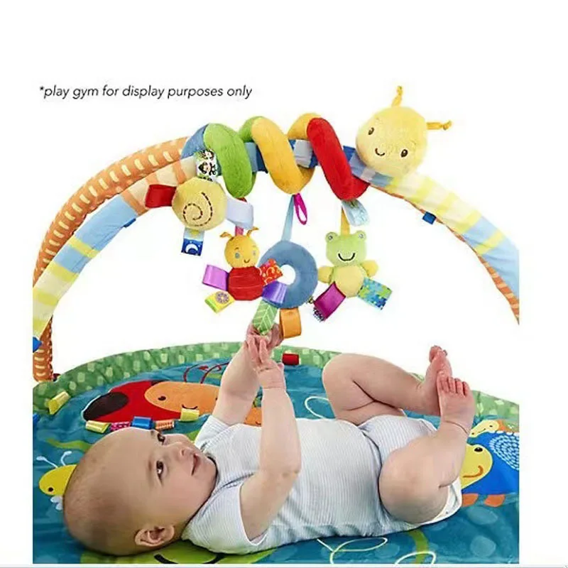 Seggiolino auto sospeso per bambini Giocattoli per passeggino sospeso per attività in peluche con squeaker BB e sonagli per giocattolo per attività di viaggio neonato