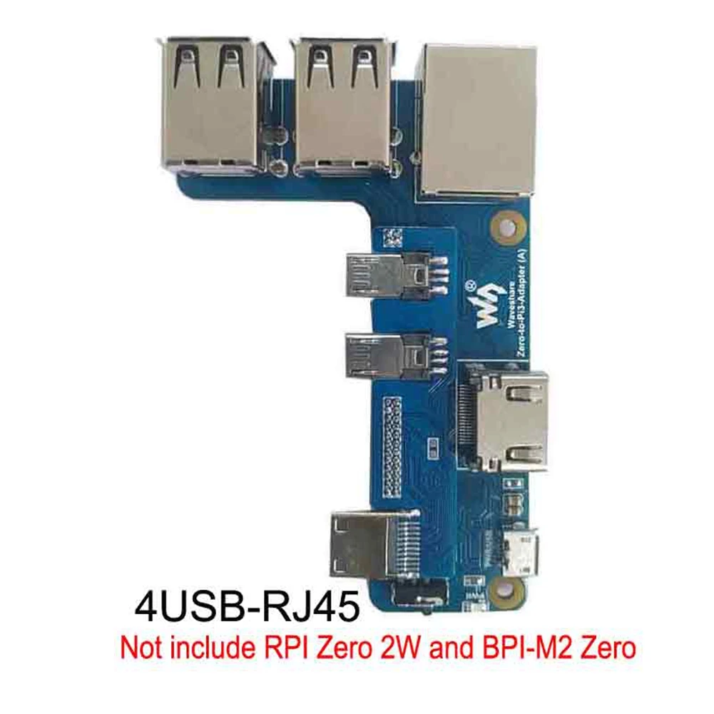 placa de expansao para zero a 3b adaptador de interface hub hat zero a pi3 p0 4usb 01