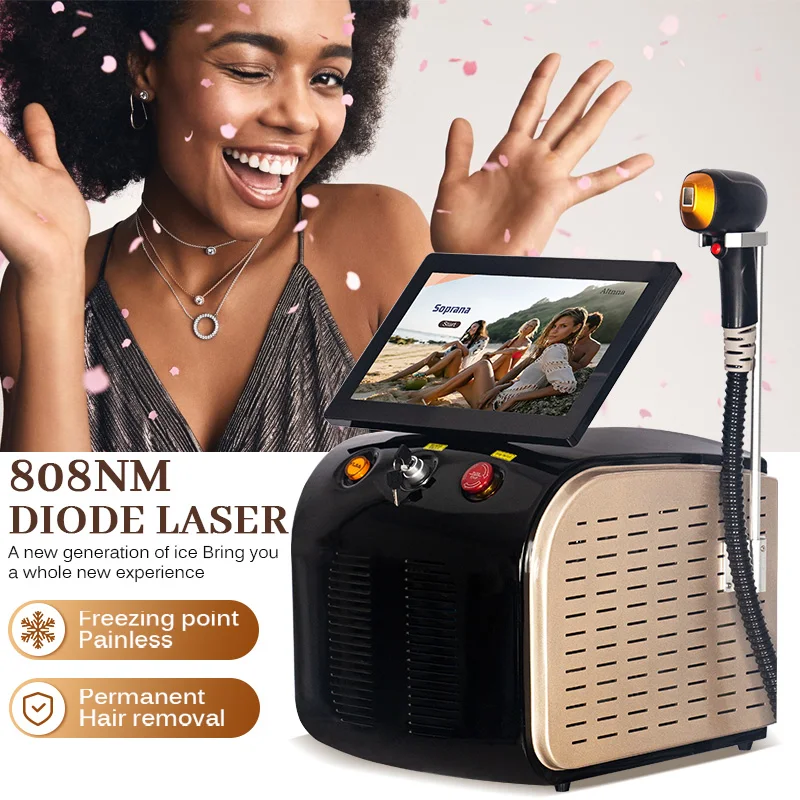 

4 waves IPL Professional Diode Ice Titanium Laser Body Hair Removal Machine 2025 Portable 808 755 Alexandrite Device Permanent