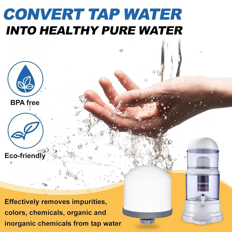 2Pc Replacement Ceramic Filter Magnetized Mineral Water Purifier Water Filter Ceramic Hemisphere Water Filters-AT64