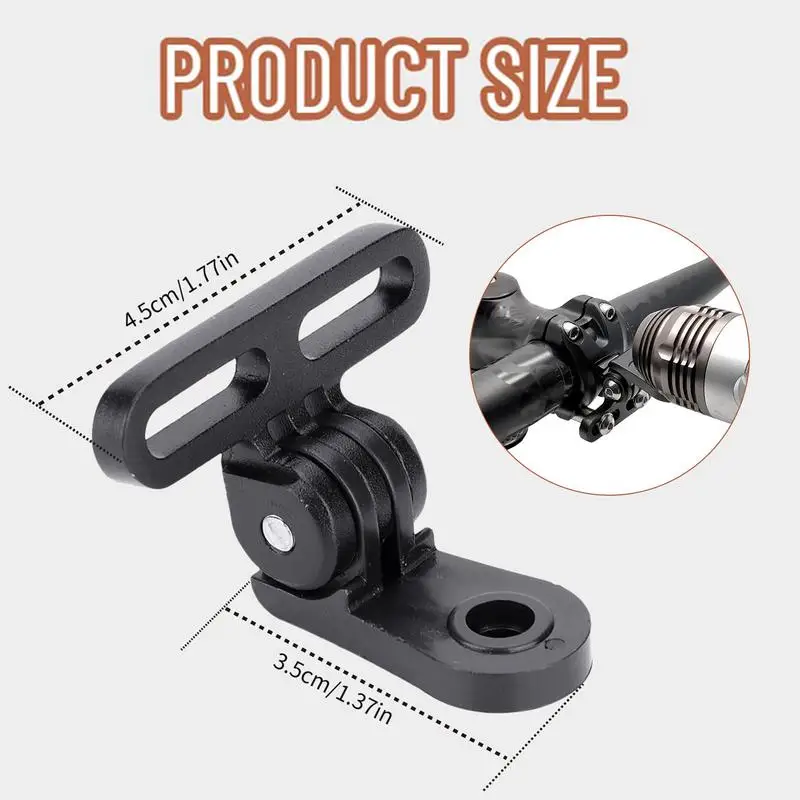 Bike Front Light Bracket Bicycle Headlight Mount Adapter For Stem Mount Bike Headlight Metal Bracket Camera Mount Holder For