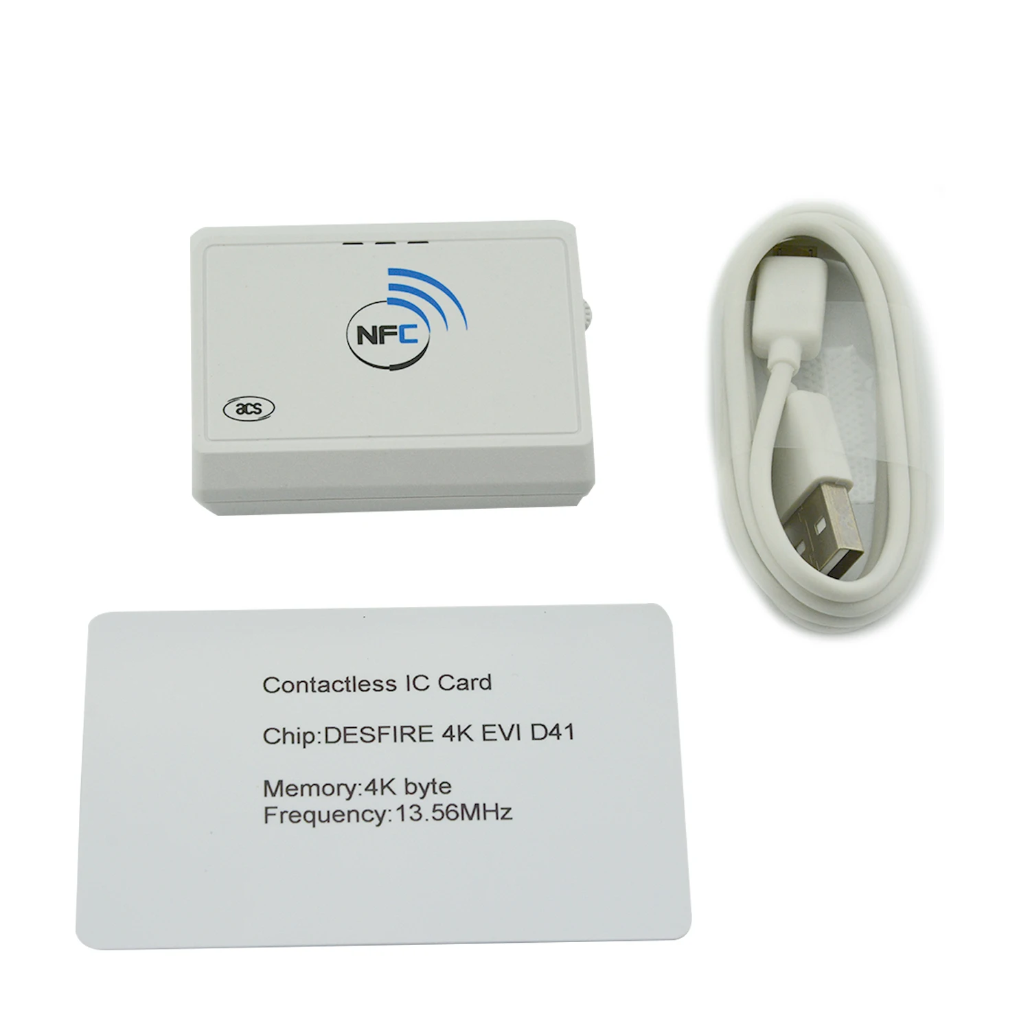 Acs Bluetooth 13.56MHz Contactless NFC Smart Card Reader Copier Skimmer Writer (ACR1311U-N2)
