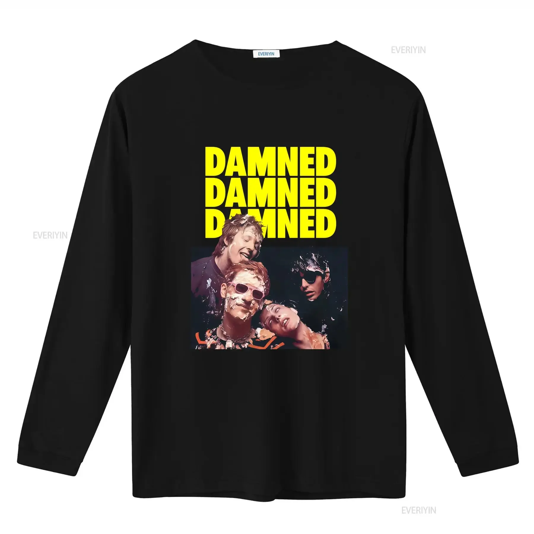 THE DAMNED Neat T Shirt for Full Size S 5XL Band Fan PP894 vintage Washed streetwear Unisex Stretched Soft Stylish graphic