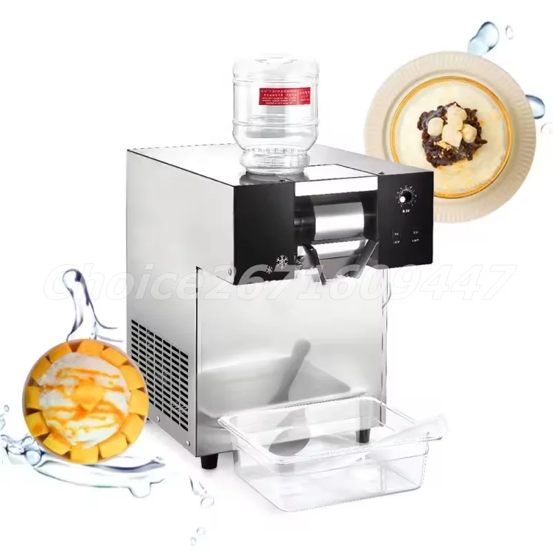 Electric Snowflake Ice Maker Machine Ice Crusher 180kg/Day Snowflake Shaved Machine Automatic Korean Bingsu Machine