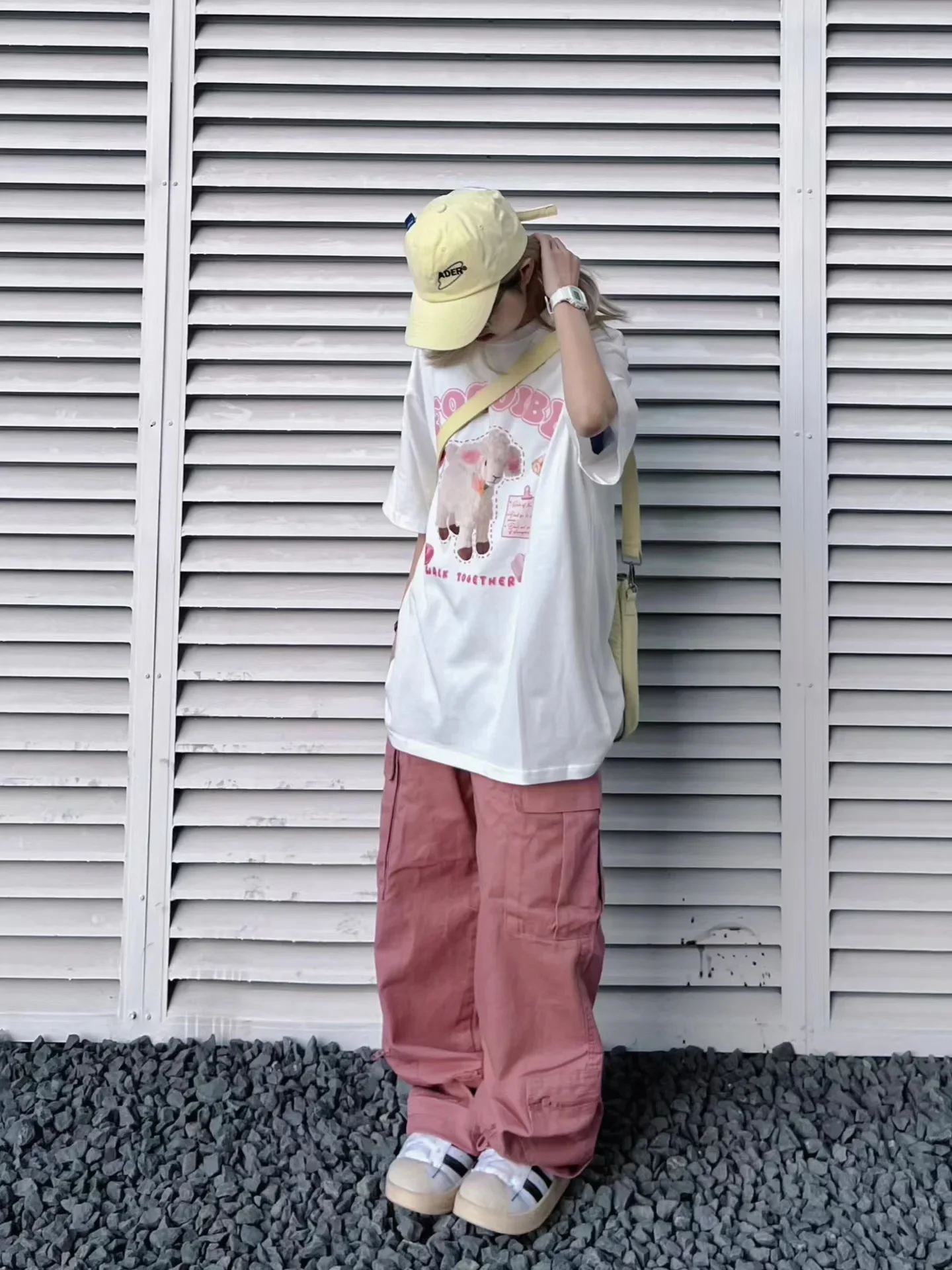 لطيف خروف تي شيرت مطبوع شارع العليا Harajuku قصيرة الأكمام الشارع الشهير التي شيرت بلايز الصيف المرأة عادية س الرقبة القوطي تي شيرت