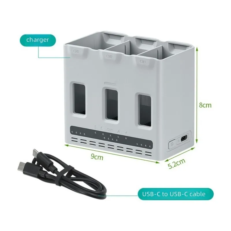 11.11For DJI LITO1/X1 Storage& USB RC Compatible Bidirectional Charging Hub For Smart Battery Manager