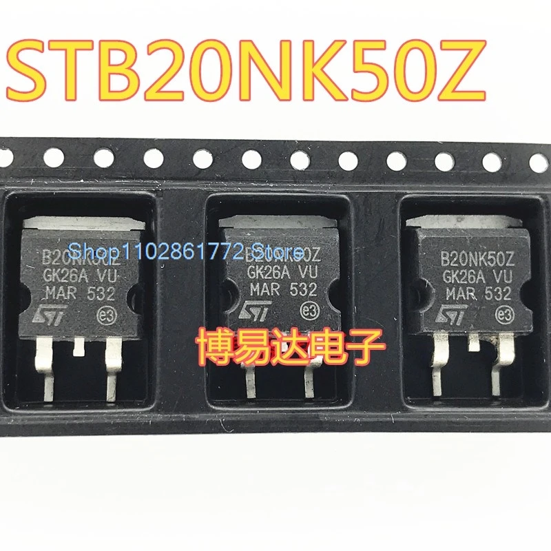 (10PCS/LOT) B20NK50Z STB20NK50Z TO-263 MOS 20N50