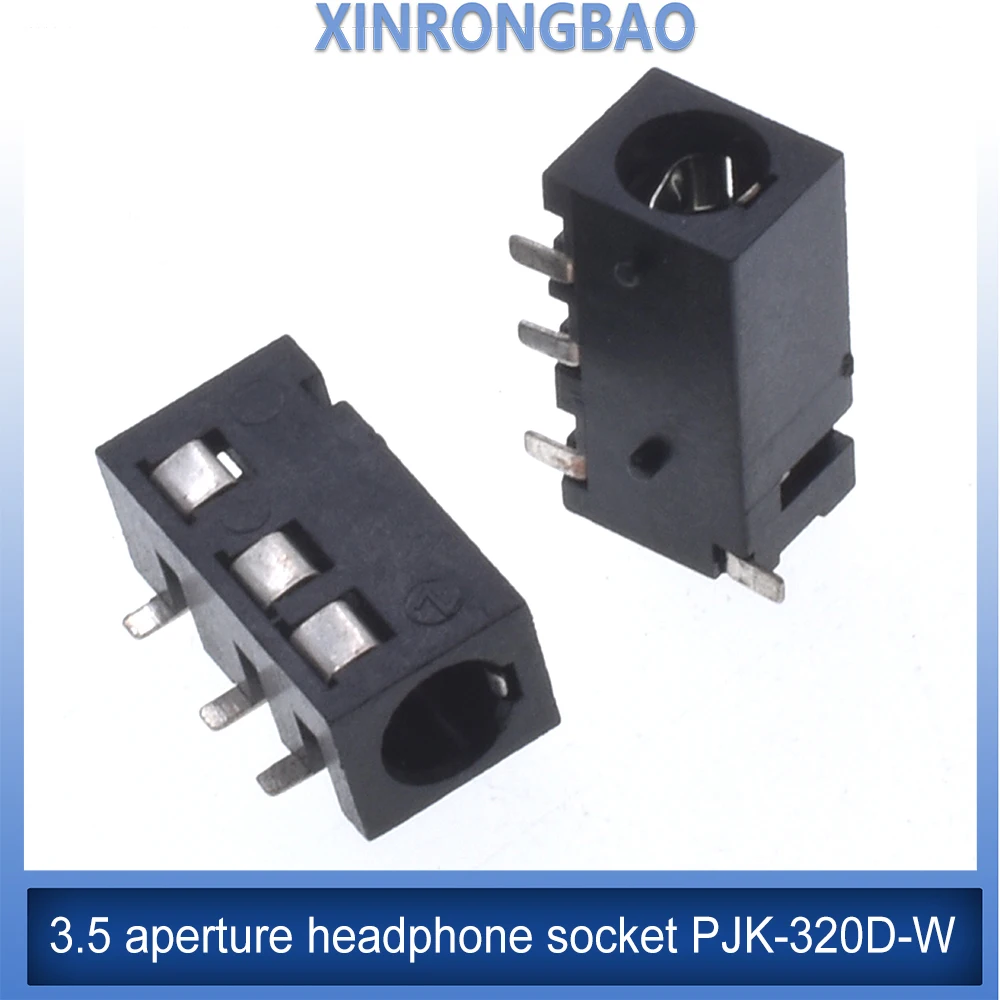 10Pcs 3.5MM headphone audio socket PJ-320D headless 4-pin patch PJ320D Bluetooth stereo dual channel audio base with microphone