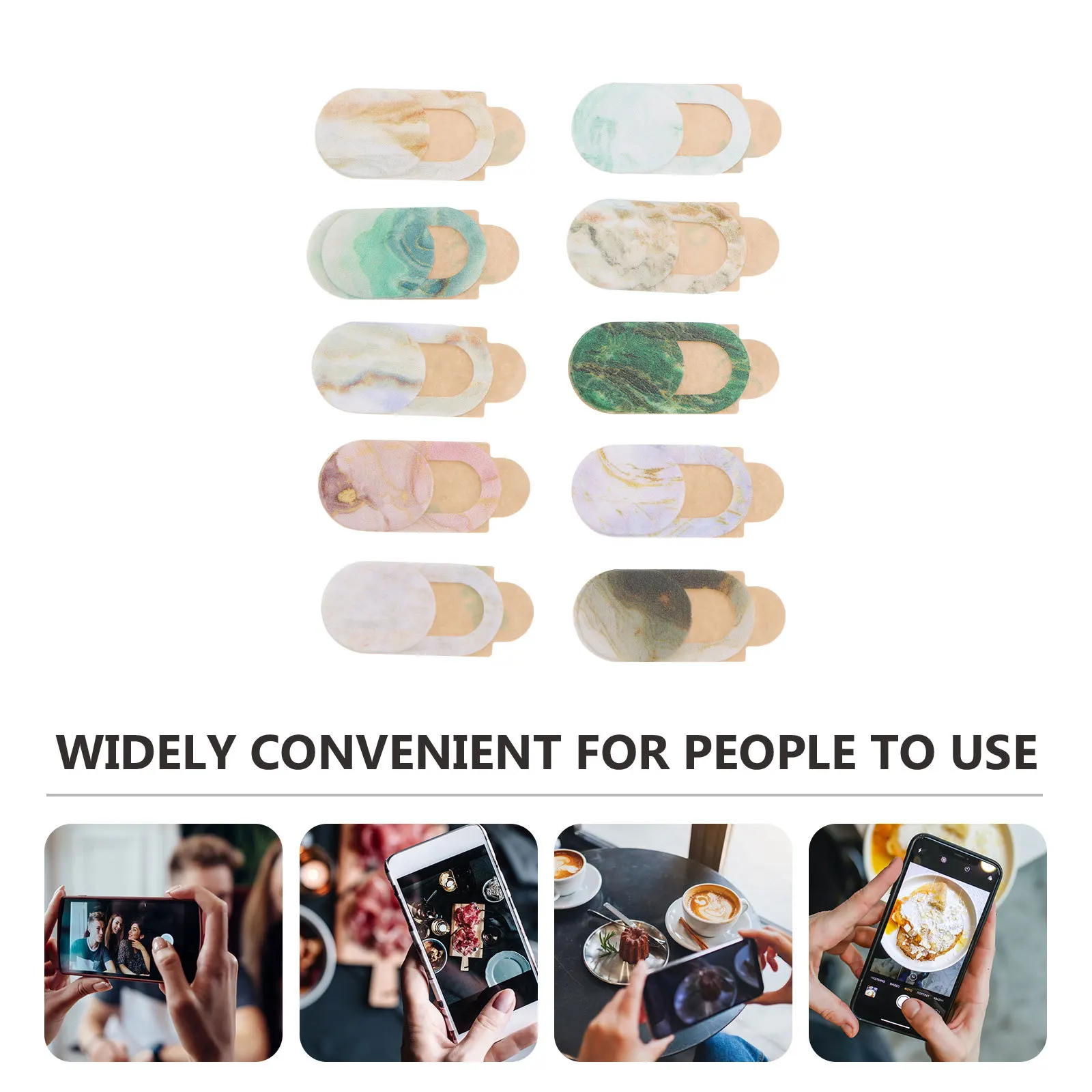 10pcs Privacy Protective Cover Ultra-Thin Webcam Cover For Laptop Phone Camera Security Slide Open Design Mixed Style Video