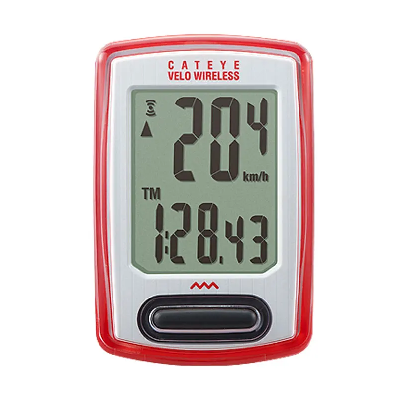 

CATEYE-VT230W LCD Screen with 8 Measurement Functions, English Interface, Wireless Code Meter, Odometer, Black, Red, Cycling