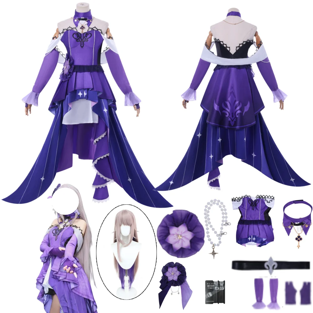 لعبة هونكاي: ستار رايل هيرتا أزياء تنكرية مجموعة كاملة من أزياء الشعر المستعار بدلة لعب الأدوار التنكرية هيرتا #1