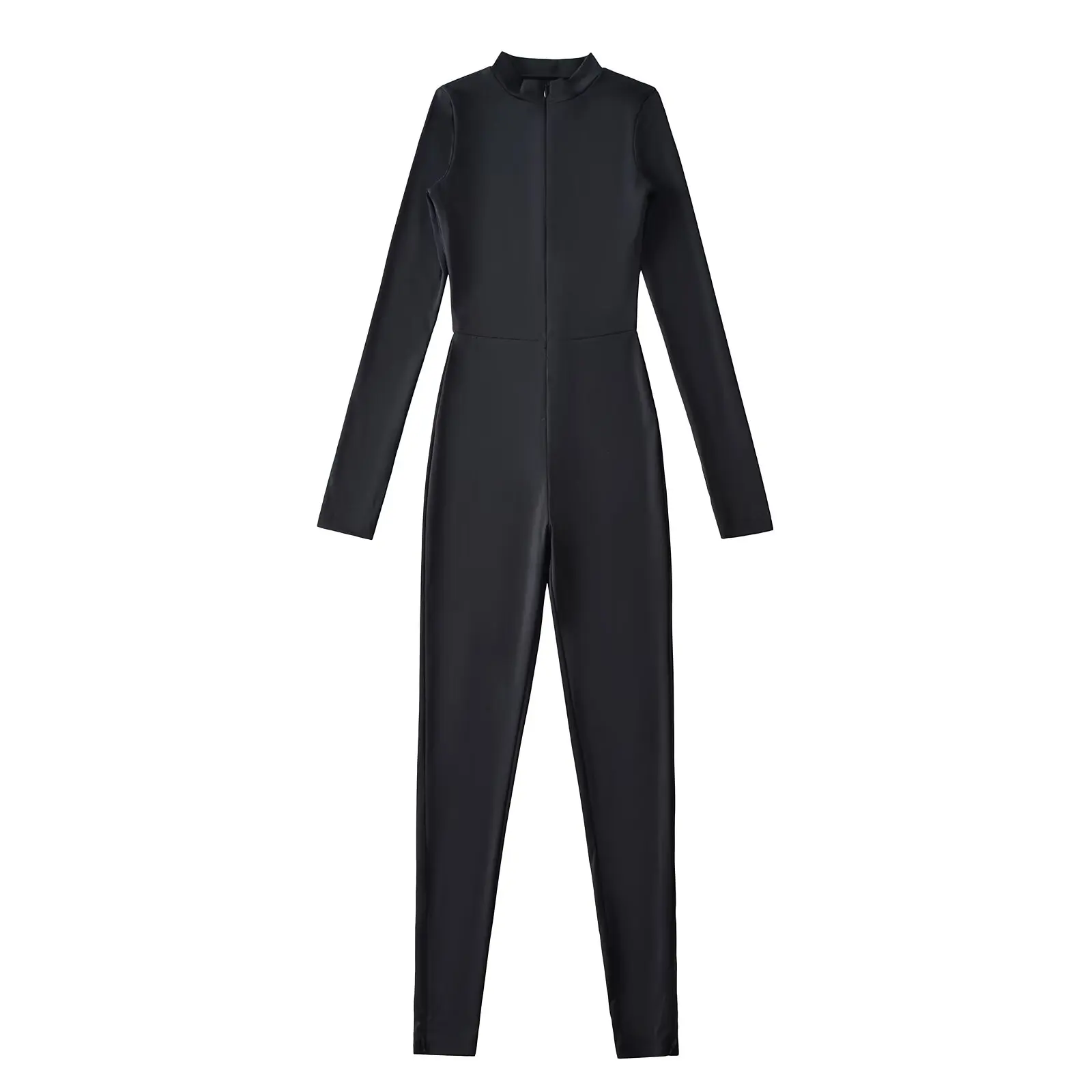 

Sexy Pure Desire Hot Girl Naked Feel Zipper Yoga Suit Jumpsuit Fitn Elastic Tight Leggings Women's High Waist Long Pants