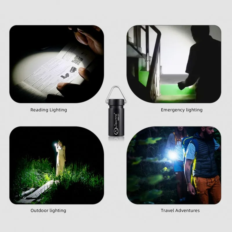 4.5G Mini Aluminum Alloy Flashlight Small Torch Waterproof Camping Light White Light Outdoor Survival Tool Portable Pocket Keych