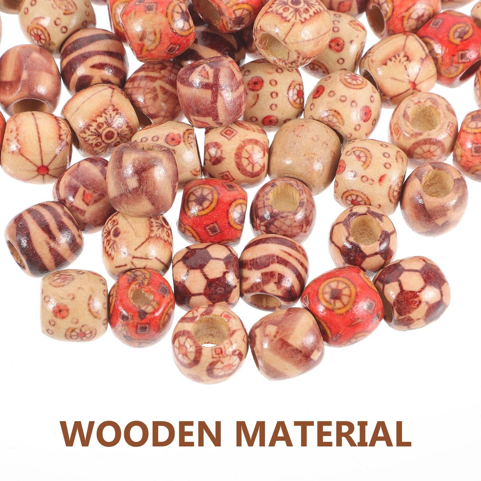 

133pcs Tapestry Accessories Macrame Cord Kit Beech Stick Wooden Craft Beads Rings Smooth Decorative DIY Projects