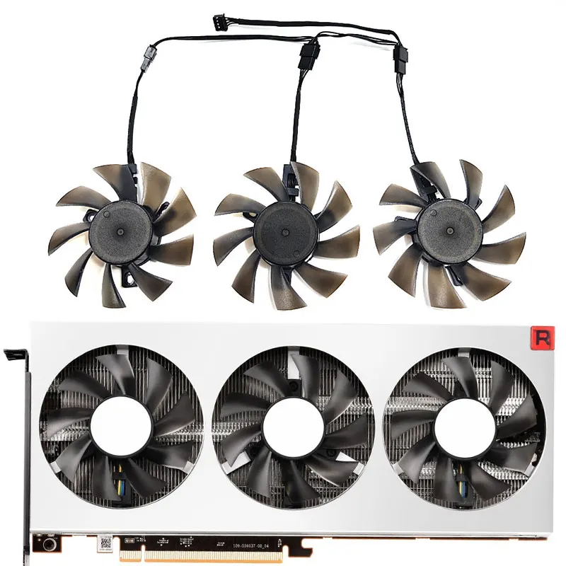 

NEW 1LOT 75MM FD7010H12S FD8015H12S AMD Radeon VII GPU Fan， For Sapphire Radeon VII、Dataland Radeon VII Video card cooling fan