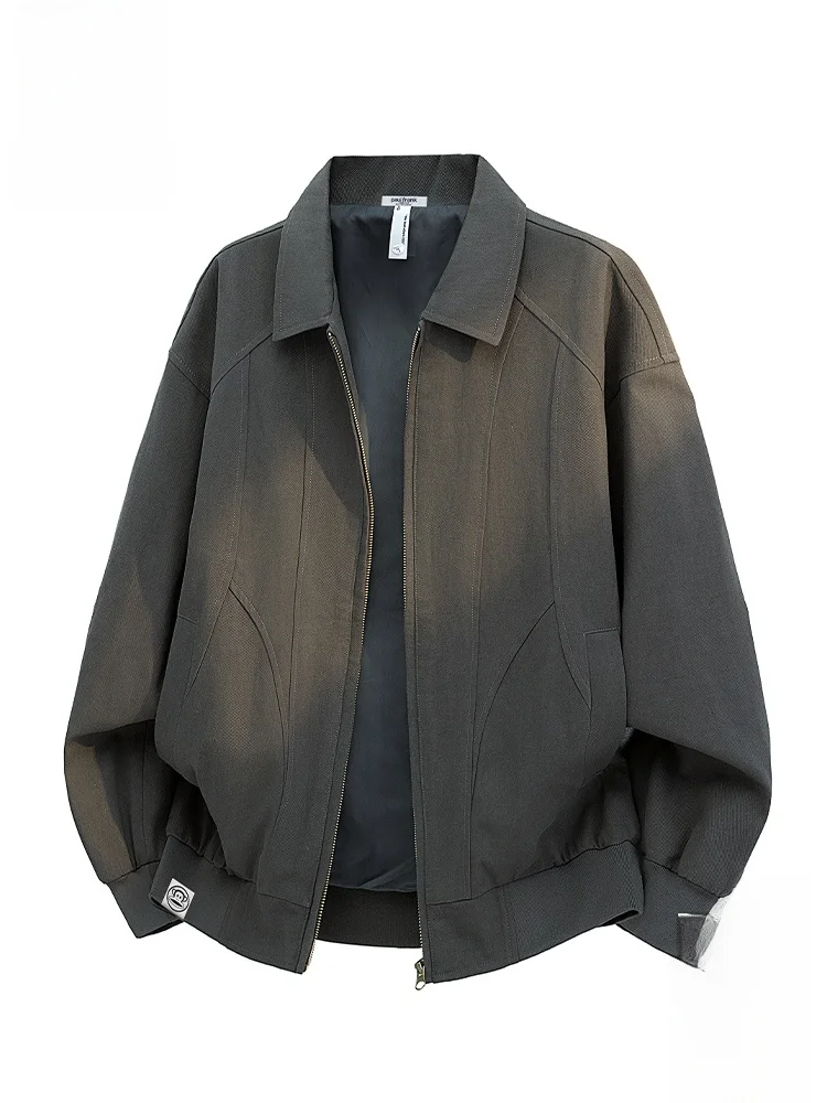 

Мужская модная повседневная куртка Paul Frank Monkey свободного кроя из хлопка с молнией, ветрозащитная, осенняя верхняя одежда