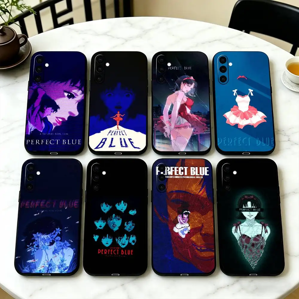 

Anime Perfect Blue M-Mima Phone Case For Samsung Galaxy A73,A72,A71,A70,A53,A52,A51,Others Soft Black Cover
