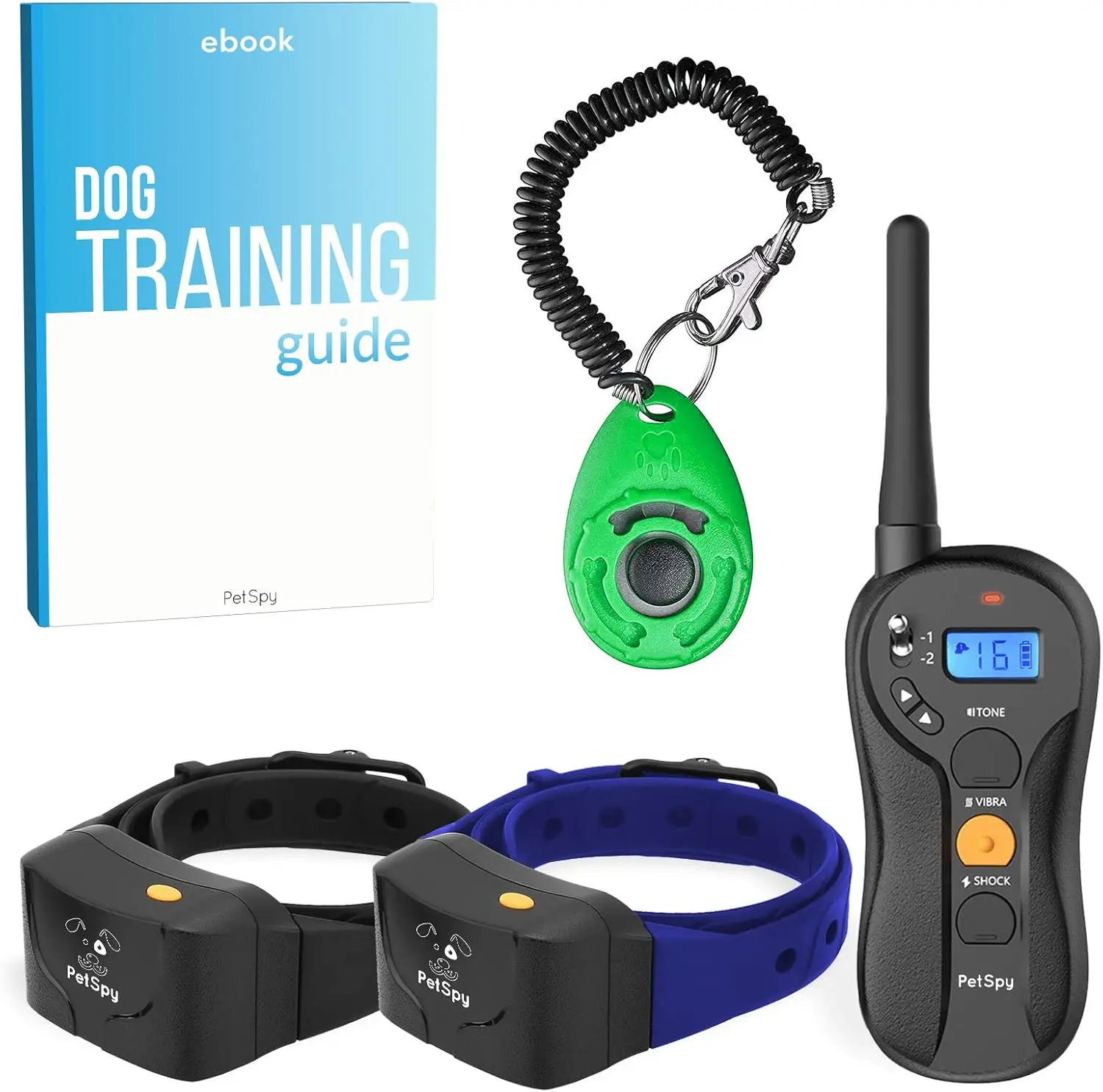 

P620 Dog Training Shock Collar for Dogs with Vibration, Electric Shock, Beep; Rechargeable and Waterproof Remote Trainer E