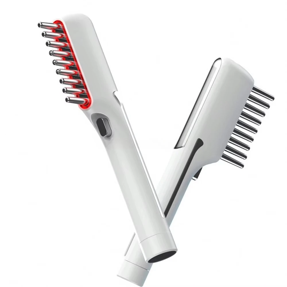 Handheld Anti Hair Loss Microcurrent Vibration Scalp Oil Applicator Massager Brush Hair Growth Massage Comb