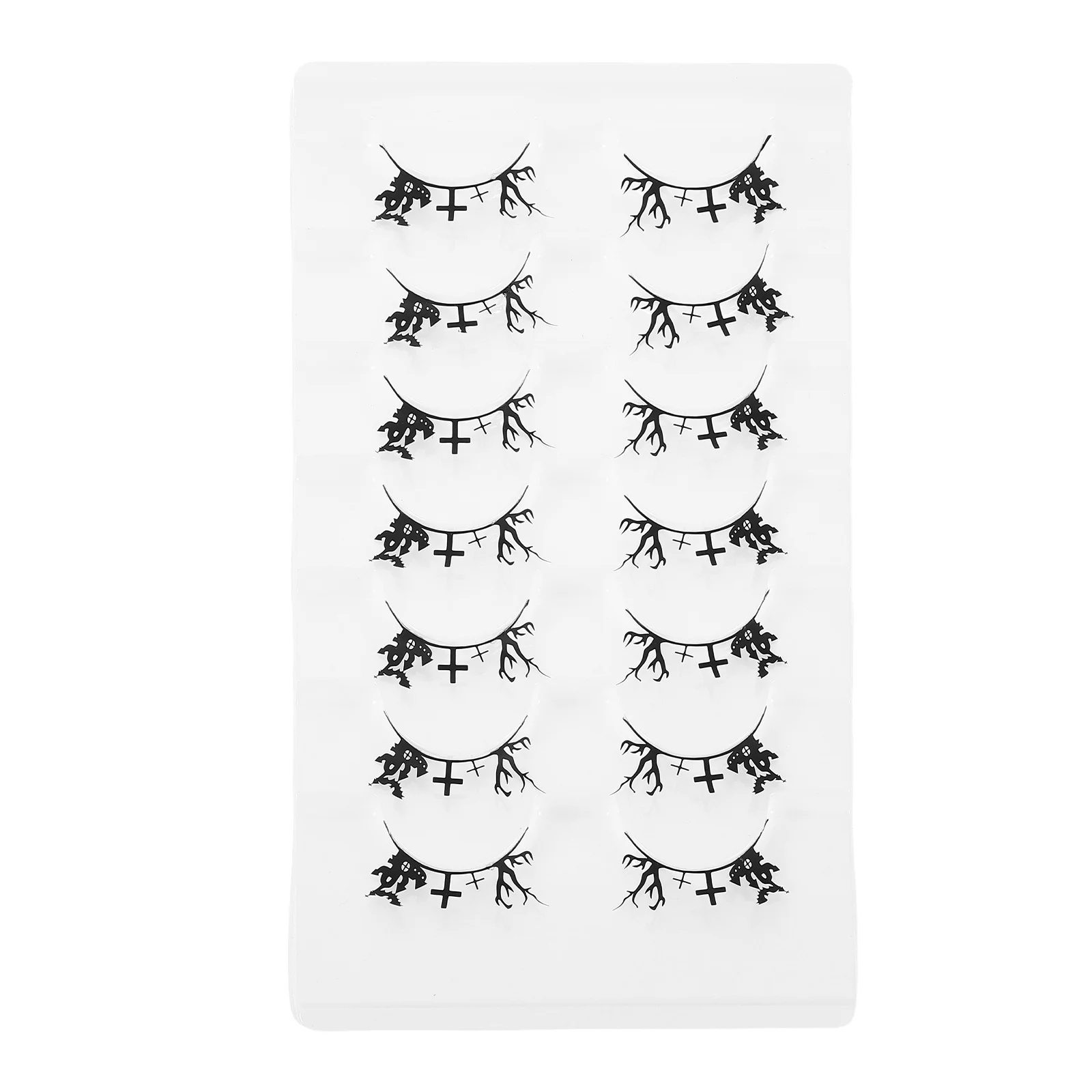 

7Pairs Halloween Fake Eyelashes Creative Unique Eyelashes for Women Party Cosplay Festival Makeup Lashes Accessory