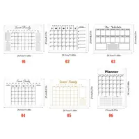 Reusable Acrylic Dry Erase Calendar Monthly Calendar Whiteboard Study Wall Weekly Planner Schedule Itinerary Note Board Supplies 6