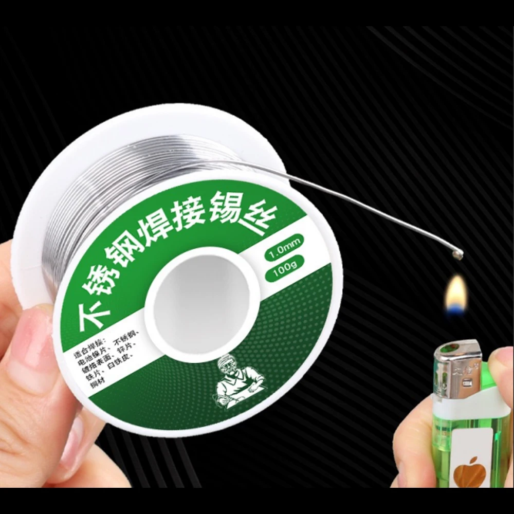 50g/100g No Need Solder Powder Soldering Rods Low Temperature Easy Melt Solder Wire Silver Universal Welding Rod Cored Weld