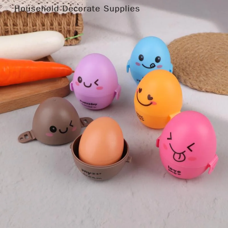 Travel Outdoor Portable 1 /5PCS Egg Storage Box Container Organizer Kitchen Gadgets Dispenser Holder Lovely Cartoon Egg Box