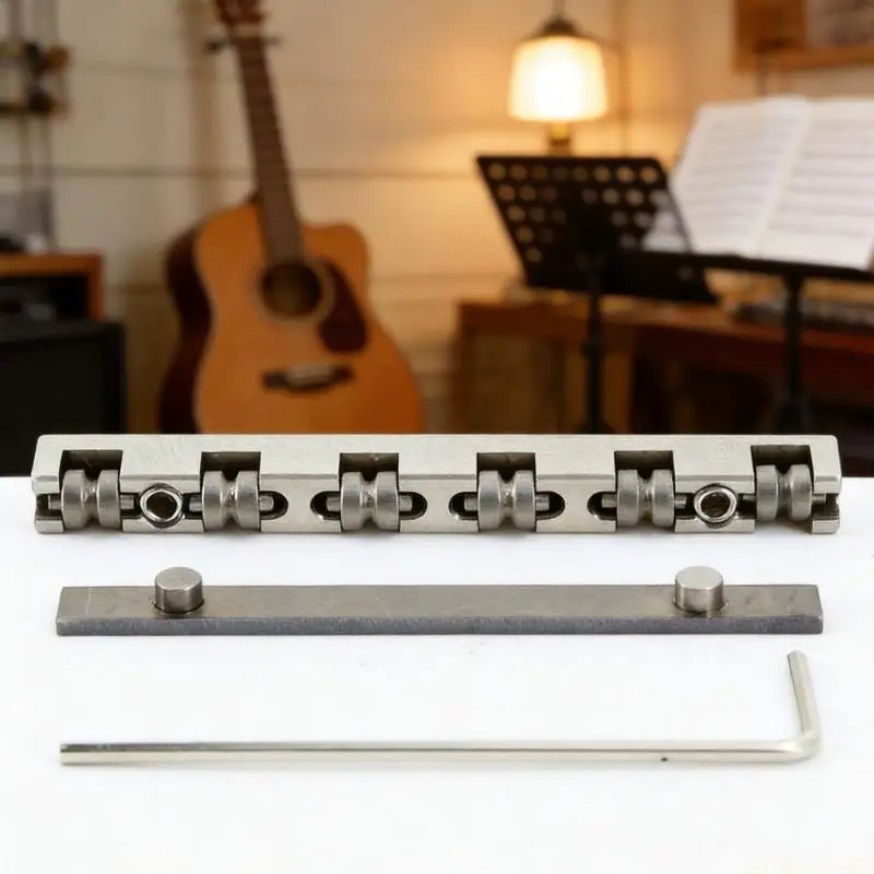 U2JB Guitar Maintenance Nut Set for 6 String Repair in Split Metal