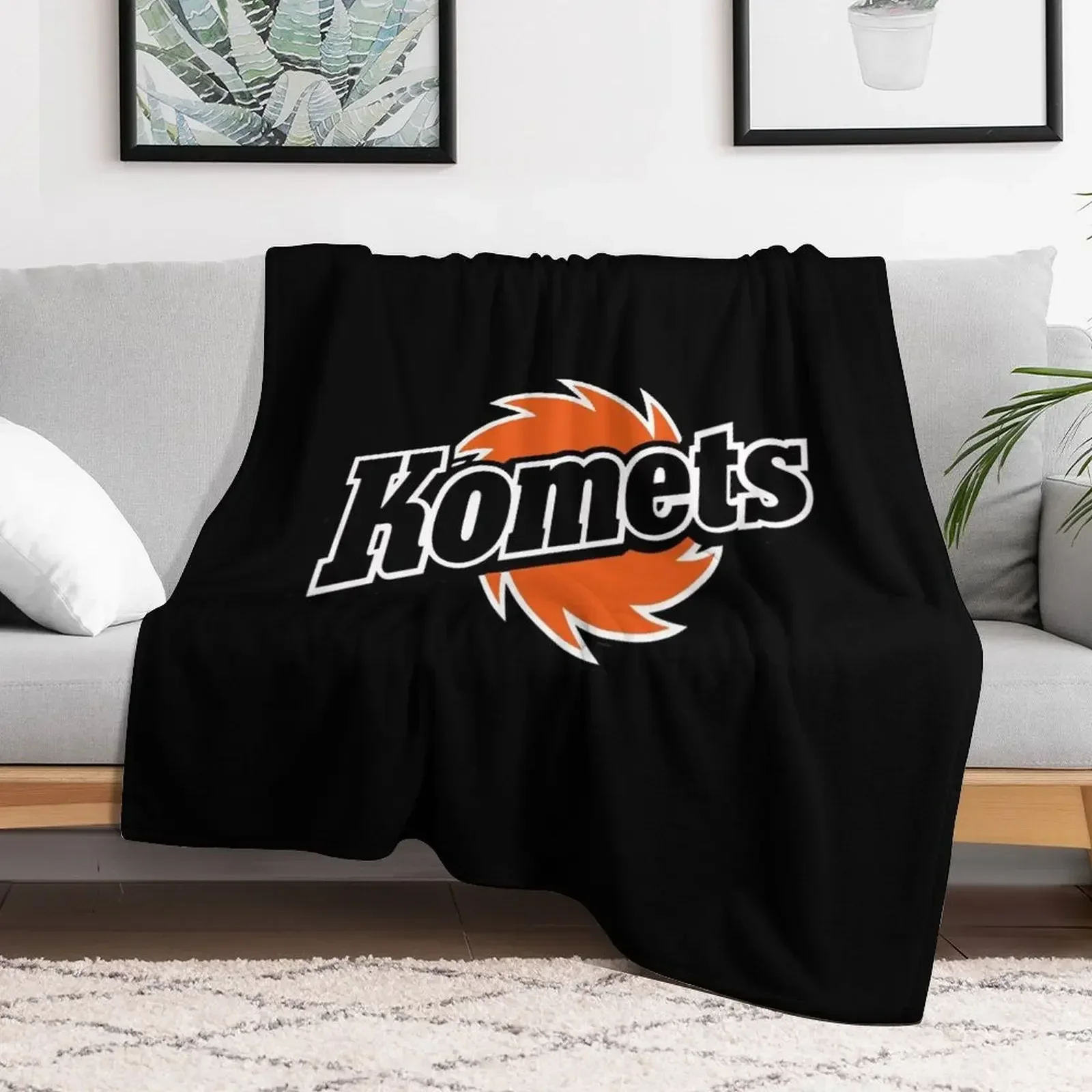 

Fort Wayne Komets Throw Blanket Bed Fashionable for winter Blankets Retros Loose blankets and throws Moving Blankets