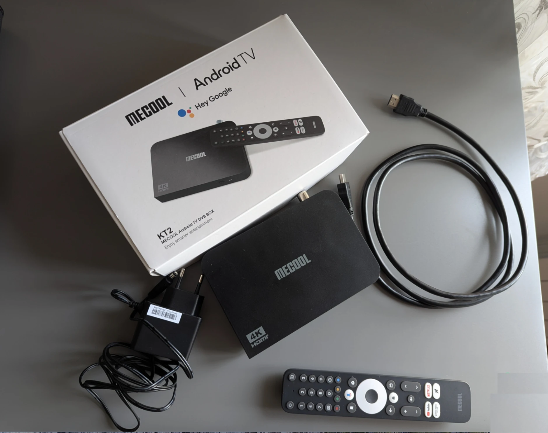 MECOOL KT2 DVB-T2 Android 11 TV Box Gogle Netflx معتمد ATV BT5.0 100M 2G + 32G S905Y4 WIFI 2.4G/5G 2T2R DVB Media