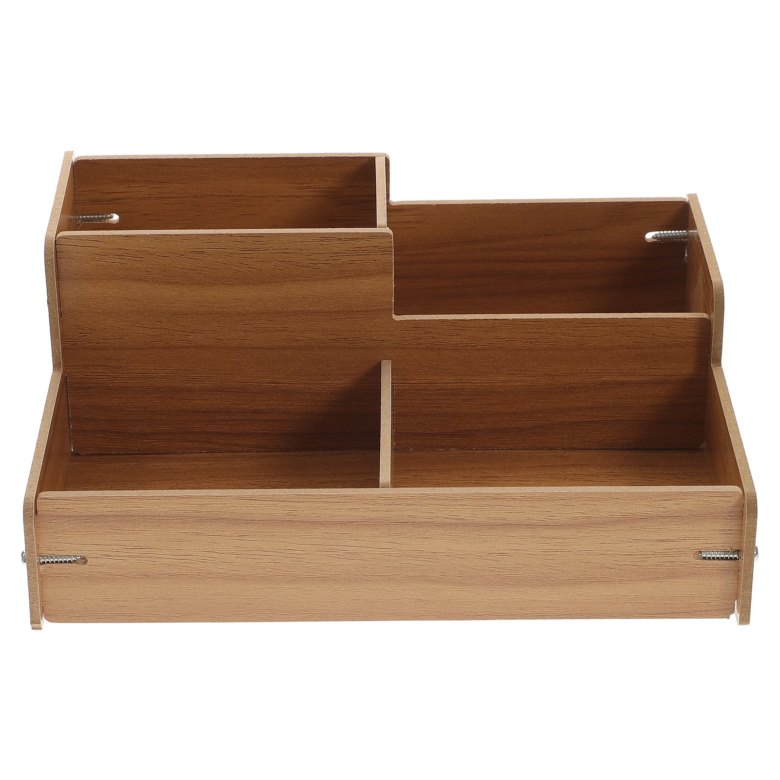 

Wooden Desktop Stationery Pen Holder Pencil Storage Holder Compact Size Multi Grids Storage Desk Accessories Container