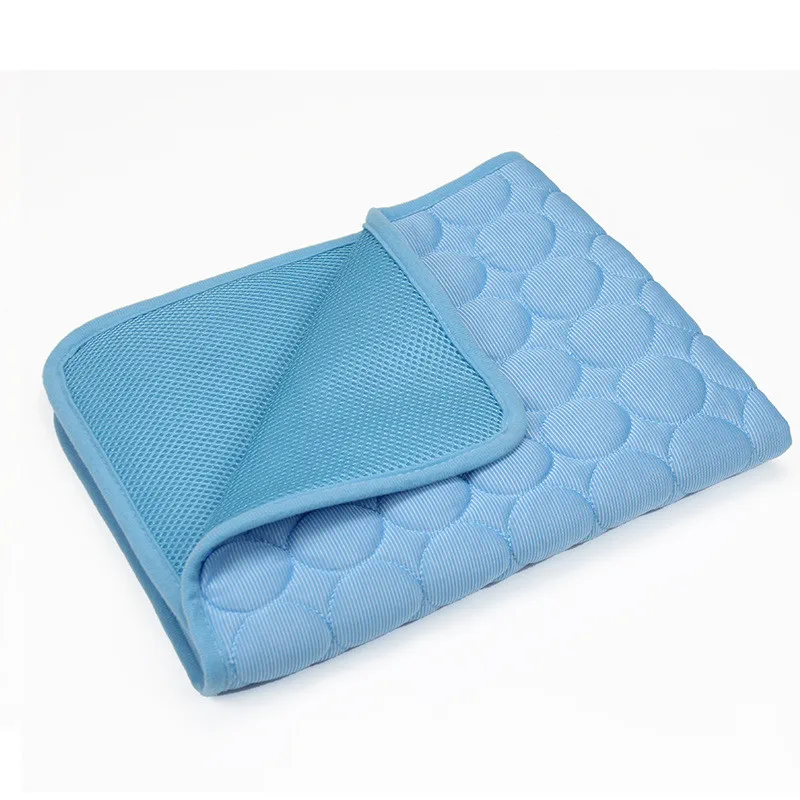 The Ultimate Cooling Pet Mat Breathable Washable Summer Pad Dog Cat Self Cool Blanket For Kennel Crate And Bed Sleeping Ice Silk_voghion.com