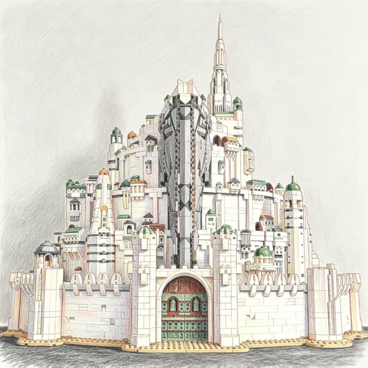 2026 Popular Classic Movie 8278pcs Mystical classical Castle Building Blocks 3D Puzzle Model Toy For Christmas Birthday Gift