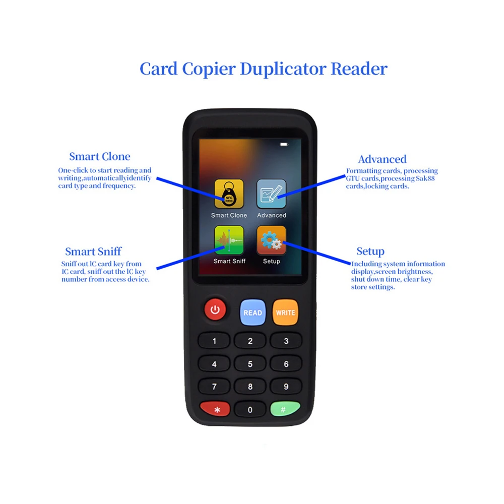 Nuovo X7 Scrittore Duplicatore Lettore 125KHz 13.56MHz NFC Smart Card Chiave Macchina Copiatrice Clone Programmatore