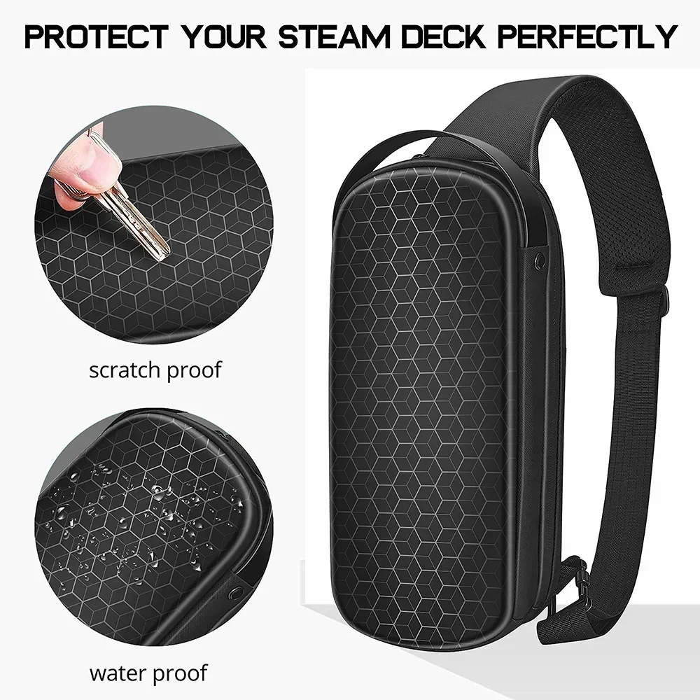 Carrying Case for Steam Deck Console Storage Bag Shockproof Bag Travel Crossbody Chest Shoulder Bag for Steam Deck Accessories image 2