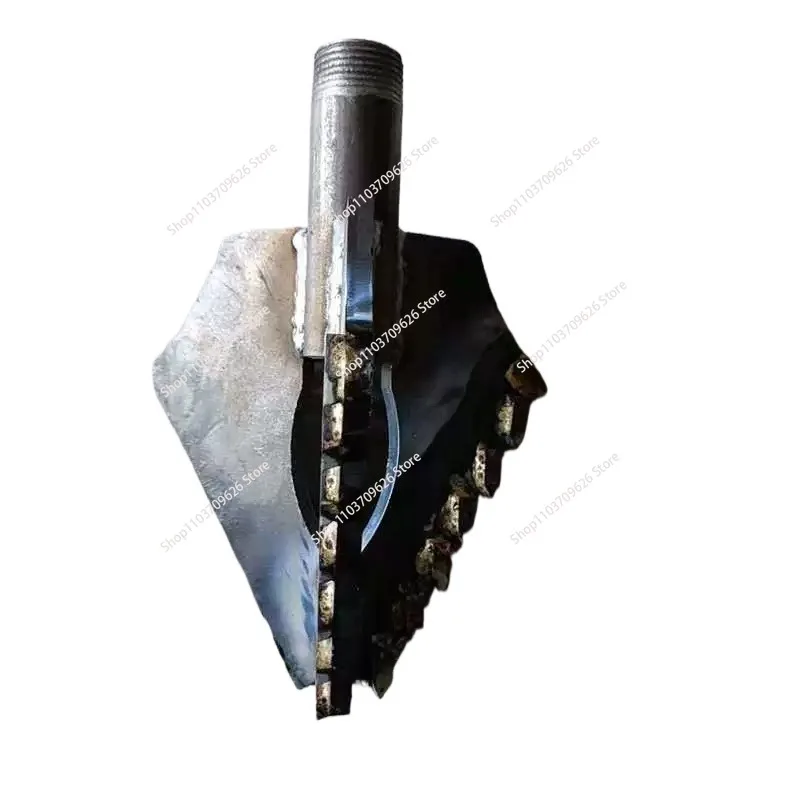 Small Water Well Drilling Rig Three Wings Water Well Drilling Suitable for Soil Sand Layer One Inch Drill Pipe Drilling Bits