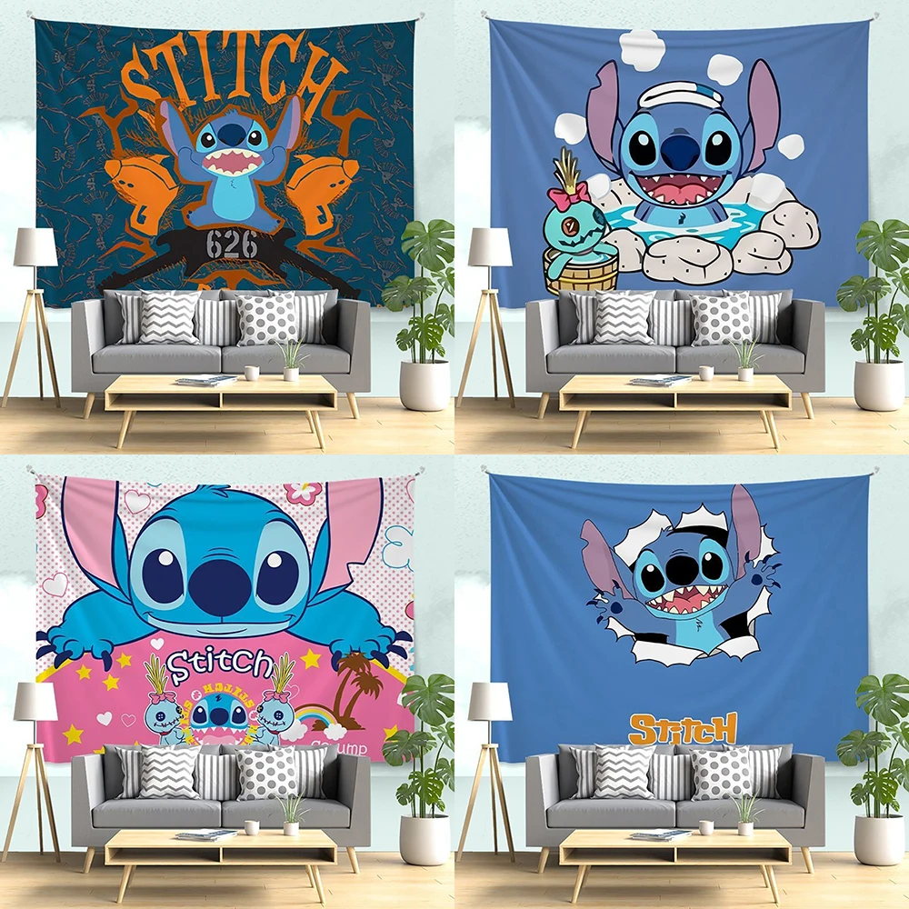 Adorable tapiz de puntada, colorido, añadir diversión al su espacio., tela de fondo para sala de estar y dormitorio, sin luces