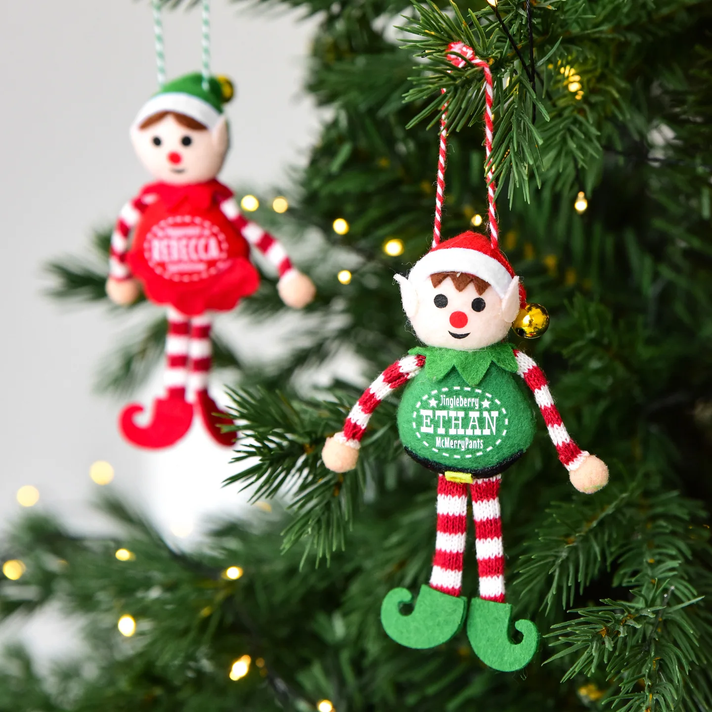 

Christmas Decorations Elf Doll Mini Christmas Tree Decoration Hanging Gift Charms
