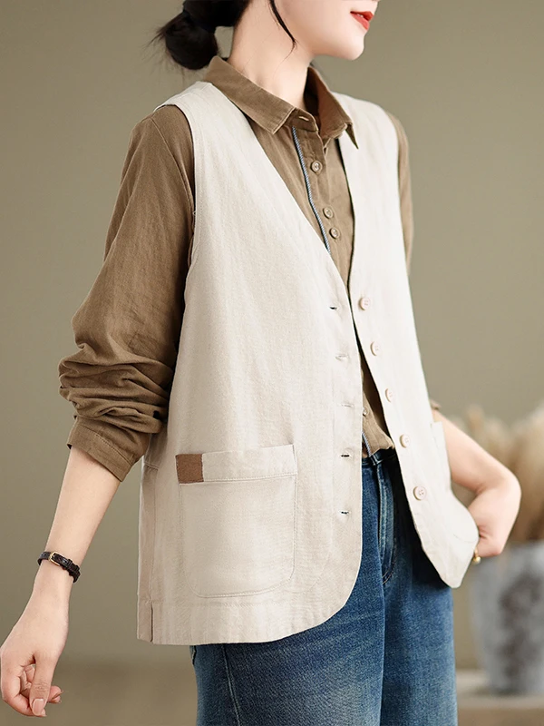 

Женский элитный брендовый укороченный жилет на весну-лето, большие размеры, в корейском стиле, ретро, с подплечниками, верхняя одежда, тонкий топ без рукавов