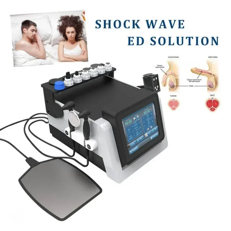 3 In 1 Physical Therapy Machine 448khz CET RET Tecar EMShock Physiotherapy Electromagnetic Shockwave Pain Relief Equipment