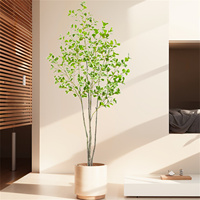 120/150cm Artificial Ficus Tree, Large Simulated Ficus Tree With Smooth And Shiny Leaves, Home Decoration Faux Plants