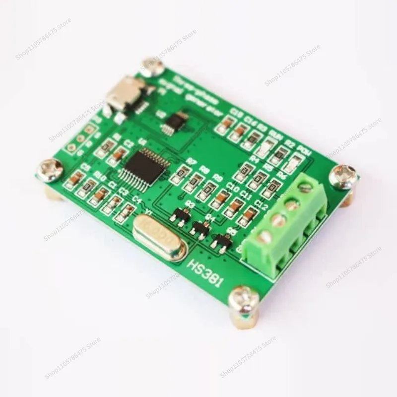 FOR New Version of USB -phase Sinusoidal Signal Generator, Phase Adjustable 0~ 360 Degrees, Frequency 0.1~ 2000Hz
