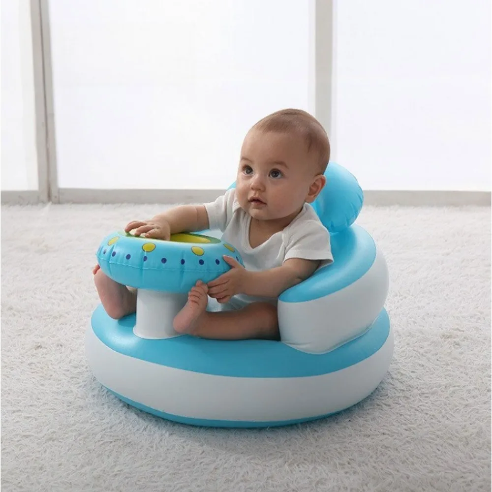Portable Foldable Inflatable Baby Seat Infant Bath Support Training Chair Back Support Sofa Bathtub Shower Aid Kids Accessory view 3