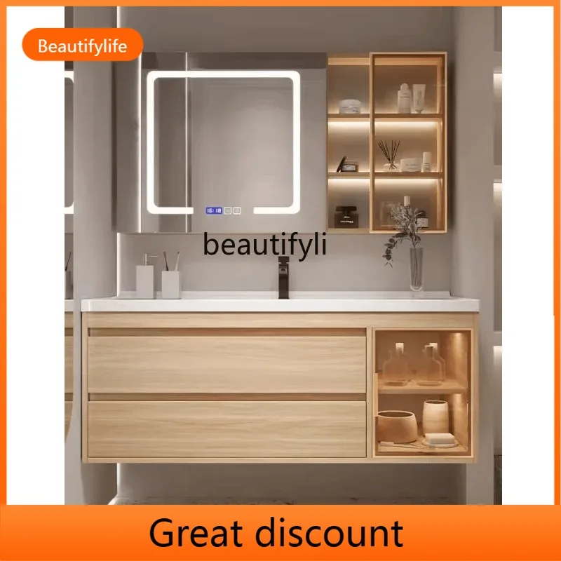 

QQ45 Log Style Ceramic Whole Washbin Bathroom Cabinet Washbasin Bathroom Table Wash Basin Cabinet