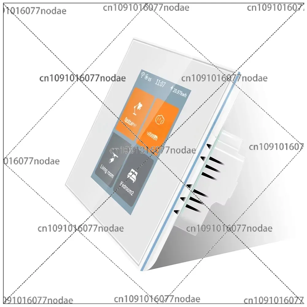 

2024 Latest LCD Touch 4 Gang Way Tuya Wifif Zigbee Smart Wall Light Switch Smart Home Comply with TUYA Google Home Alexa