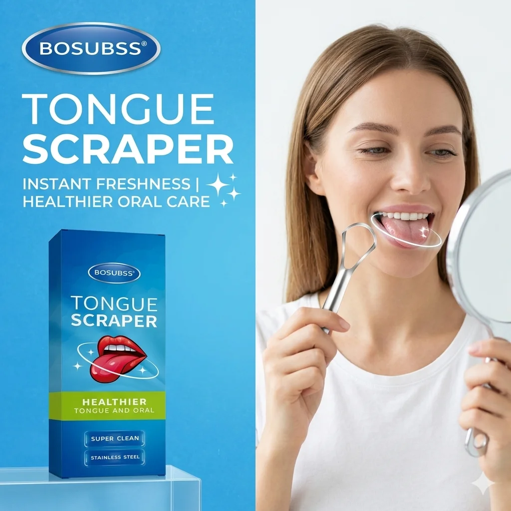 1/2pcs/box Tongue Scrapers Set,Comfortable Grip, Tongue Cleaning Tool, Scrapes Tongue Coating, Easy to Use