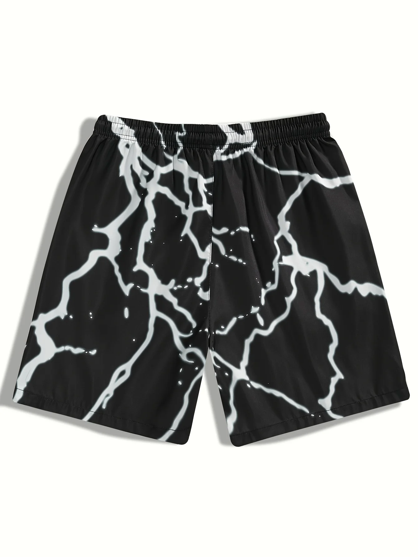 

2026 New Black White Lightning Quick Dry Beach Shorts Men's Quick Drying Shorts Are Suitable for Daily and Training Wear Y2k